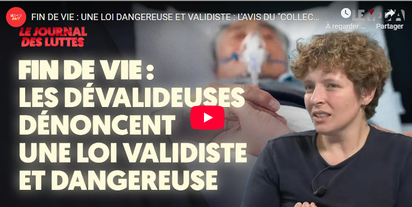 Fin de vie : une loi dangereuse et validiste